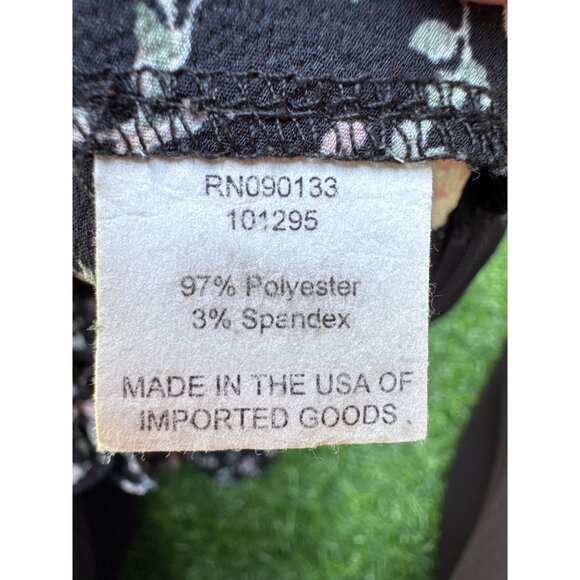 L.A. Hearts XS Black Floral Ruffle Hem Shorts With Side Zipper Closure - Picture 7 of 7